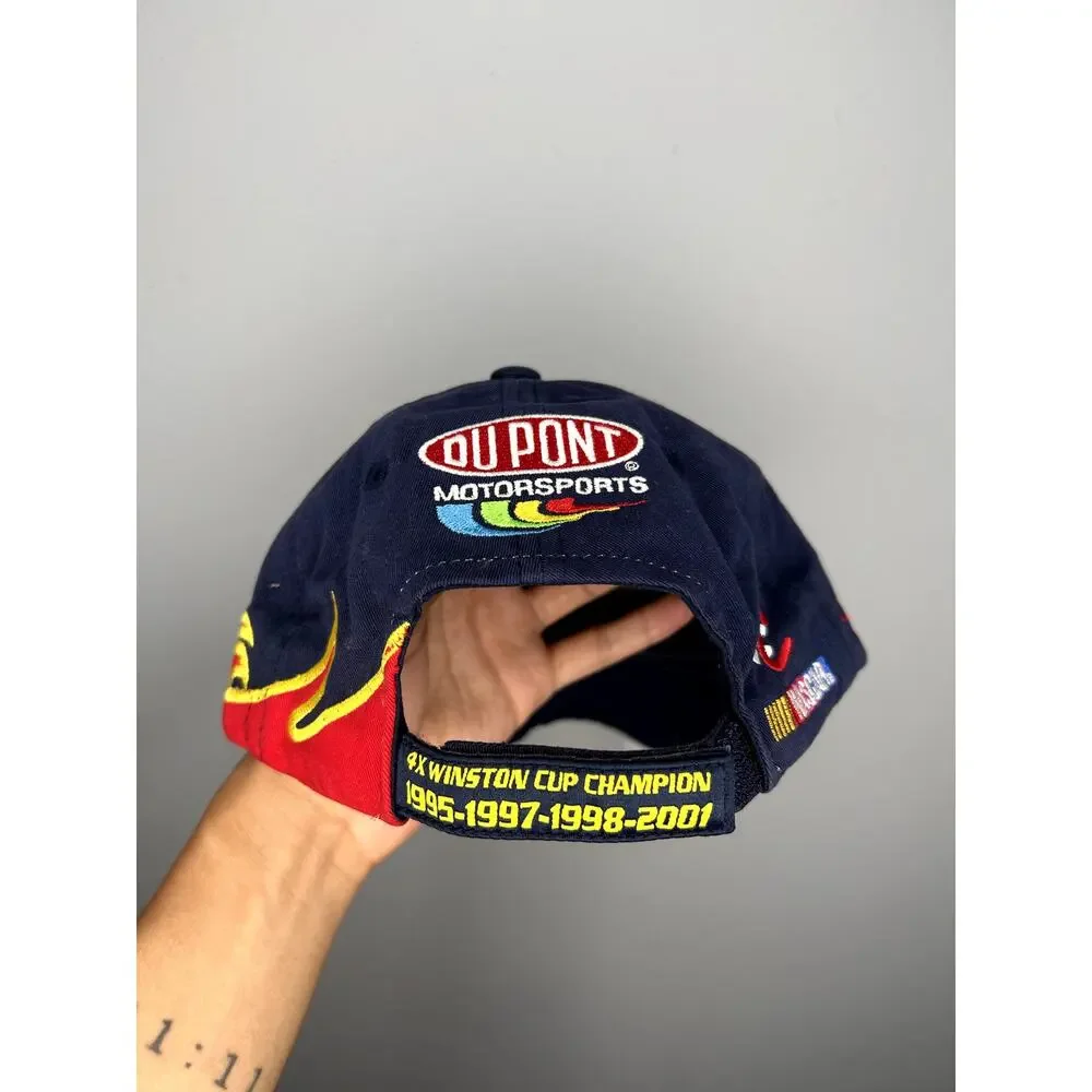 Vintage Nascar Jeff Gordon Winston Cup Champion Flames Hat